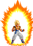 Gogeta Super Saiyan charging up