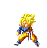 Goten Super Saiyan pugno rotante