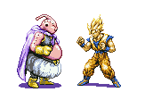 Fat Bu vs Goku Super Saiyan