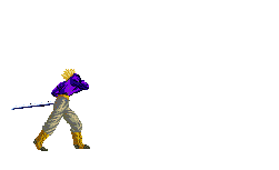 Trunks attacco rapido con la spada